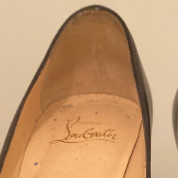 Christian Louboutin Black Very Prive Peep Toe Pump - Picture 3 of 5